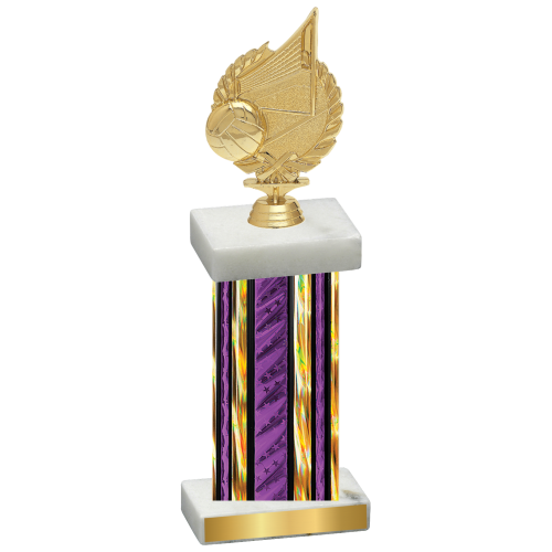 Single Purple Glacier Volleyball Trophy