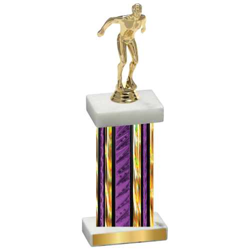 Single Purple Glacier Swimming Trophy