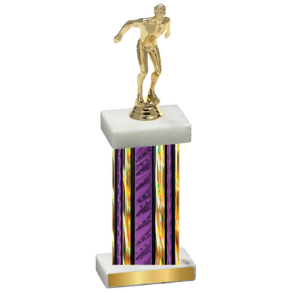 Single Purple Glacier Swimming Trophy