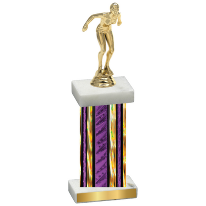 Single Purple Glacier Tennis Trophy