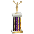 Single Purple Glacier Cheerleading Trophy
