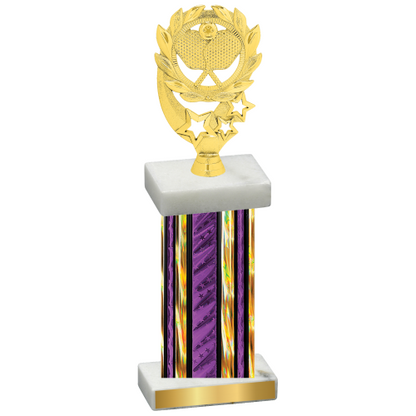 Single Purple Glacier Pickleball Trophy