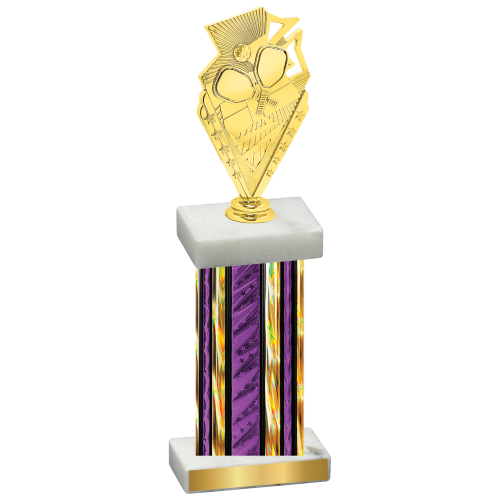 Single Purple Glacier Pickleball Trophy