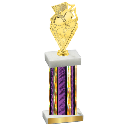 Single Purple Glacier Pickleball Trophy