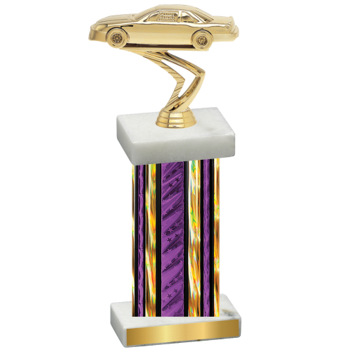 Single Purple Glacier Cars Trophy