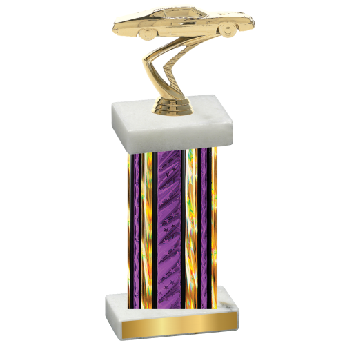 Single Purple Glacier Cars Trophy