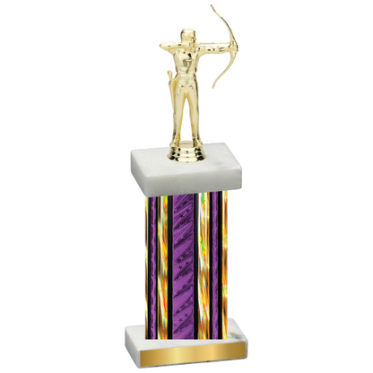 Single Purple Glacier Archery Trophy