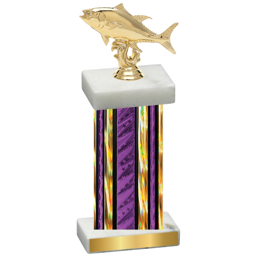 Single Purple Glacier Fishing Trophy