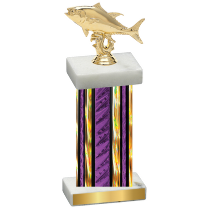 Single Purple Glacier Fishing Trophy