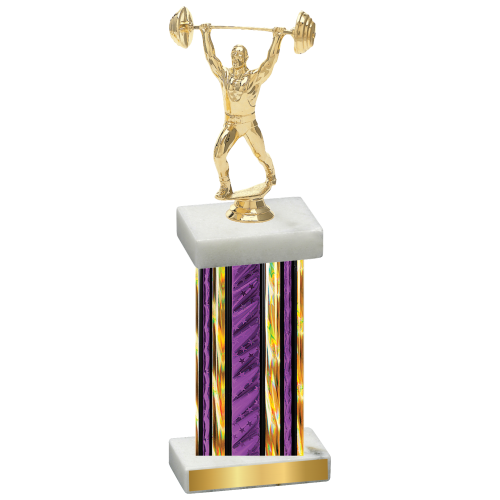 Single Purple Glacier Weights Trophy