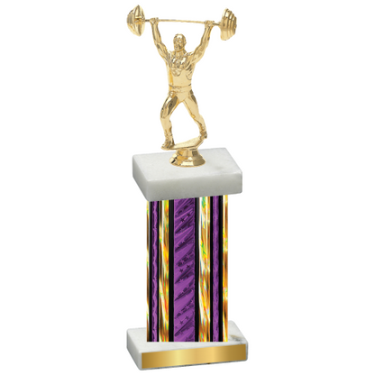 Single Purple Glacier Weights Trophy