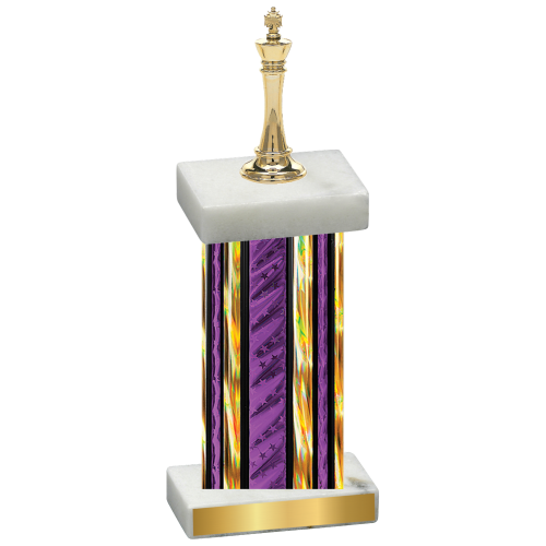 Single Purple Glacier Chess Trophy