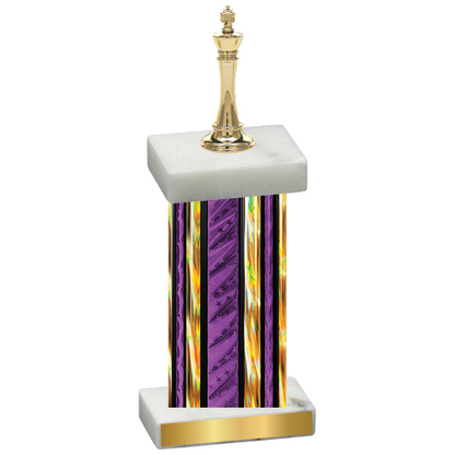 Single Purple Glacier Chess Trophy