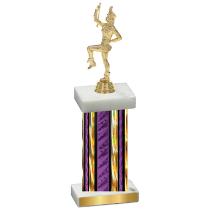 Single Purple Glacier Majorette Trophy