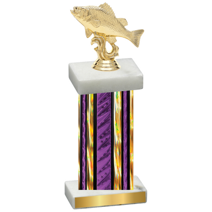 Single Purple Glacier Fishing Trophy