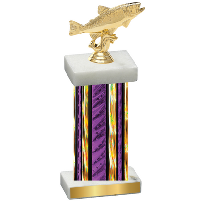 Single Purple Glacier Fishing Trophy