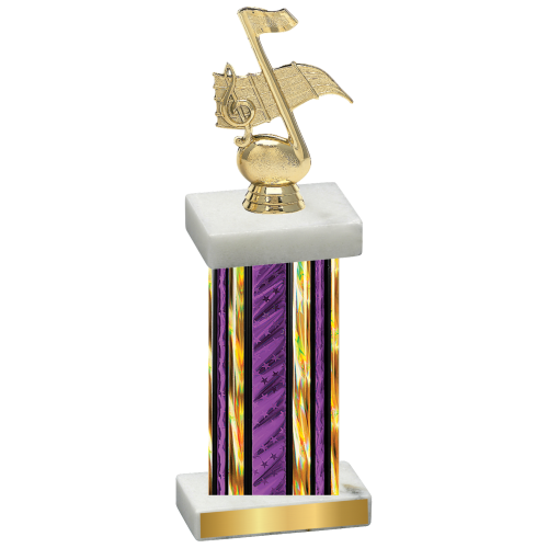 Single Purple Glacier Music Trophy