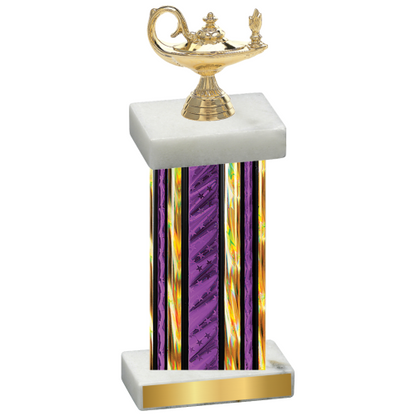 Single Purple Glacier Academics Trophy