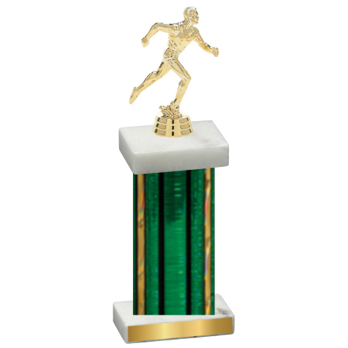 Single Green Glacier Running Trophy