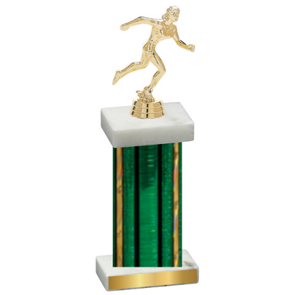 Single Green Glacier Running Trophy