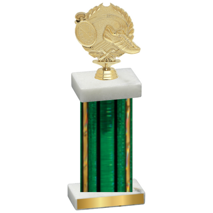 Single Green Glacier Running Trophy