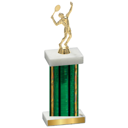 Single Green Glacier Tennis Trophy