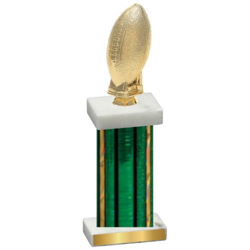 Single Green Glacier Football Trophy