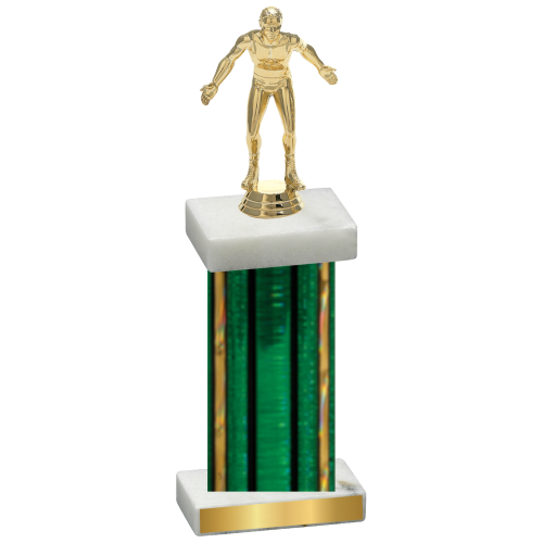 Single Green Glacier Wrestling Trophy