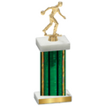Single Green Glacier Bowling Trophy