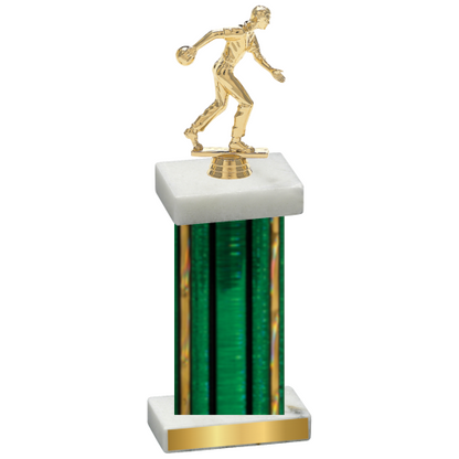 Single Green Glacier Bowling Trophy