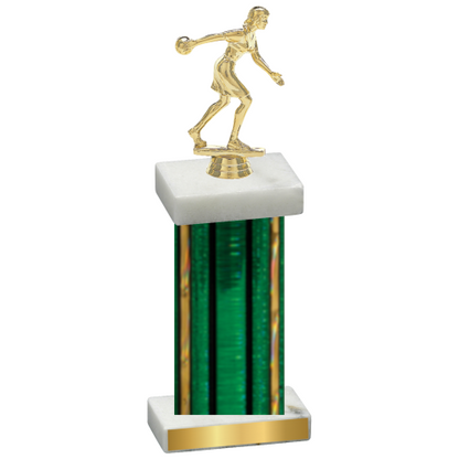 Single Green Glacier Bowling Trophy