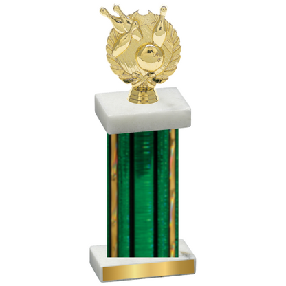 Single Green Glacier Bowling Trophy