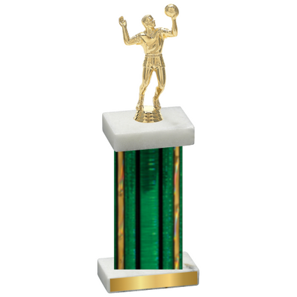 Single Green Glacier Volleyball Trophy