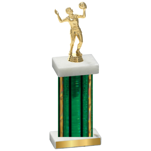 Single Green Glacier Volleyball Trophy