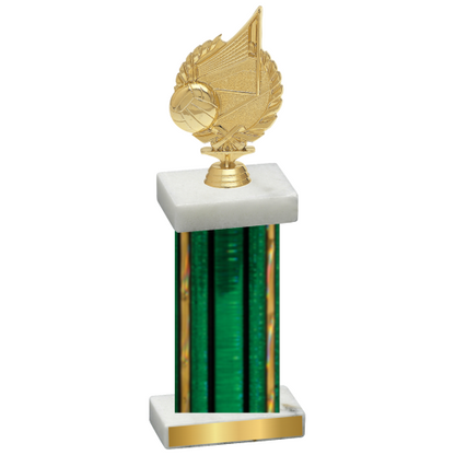 Single Green Glacier Volleyball Trophy