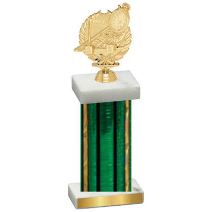 Single Green Glacier Swimming Trophy