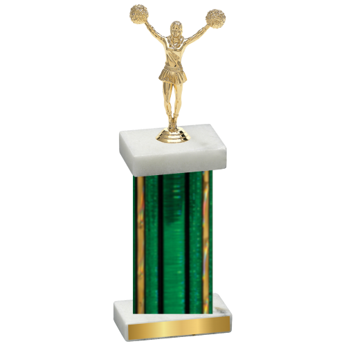 Single Green Glacier Cheerleading Trophy