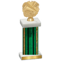 Single Green Glacier Cheerleading Trophy