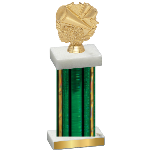 Single Green Glacier Cheerleading Trophy