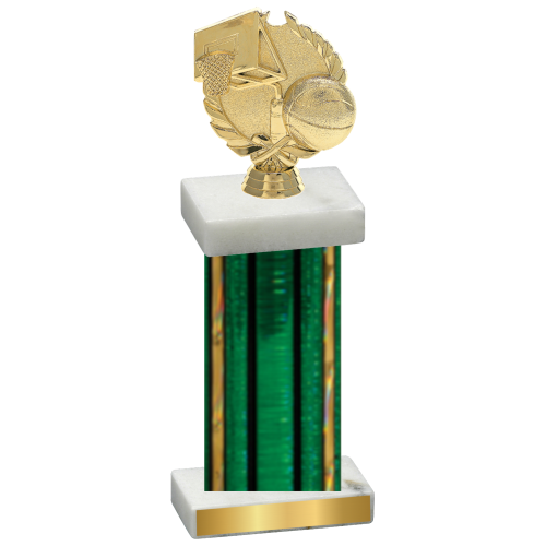 Single Green Glacier Basketball Trophy