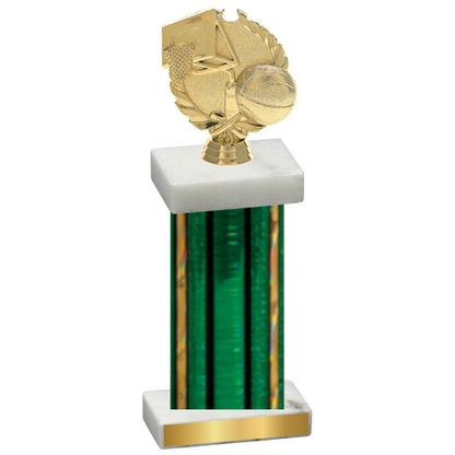 Single Green Glacier Basketball Trophy