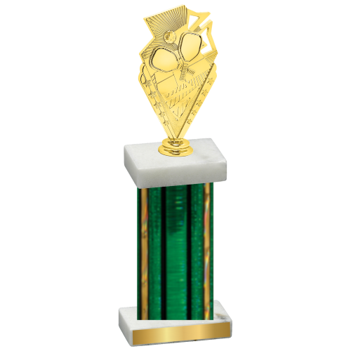 Single Green Glacier Pickleball Trophy