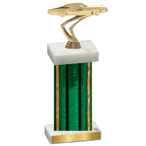 Single Green Glacier Cars Trophy