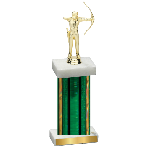 Single Green Glacier Archery Trophy