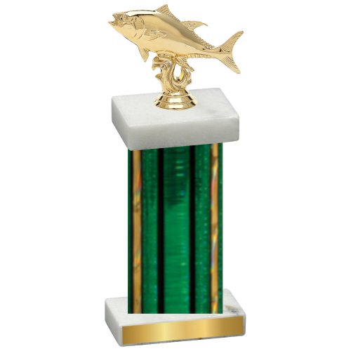 Single Green Glacier Fishing Trophy