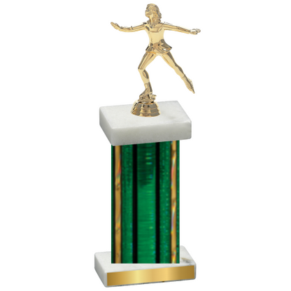 Single Green Glacier Skater Trophy