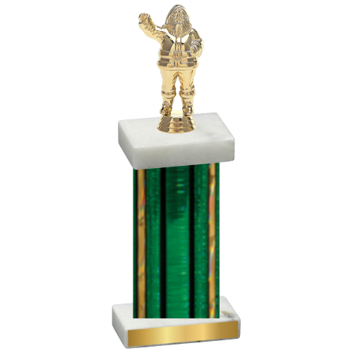 Single Green Glacier Holiday Trophy