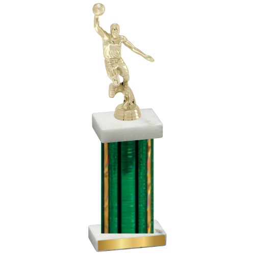 Single Green Glacier Basketball Trophy