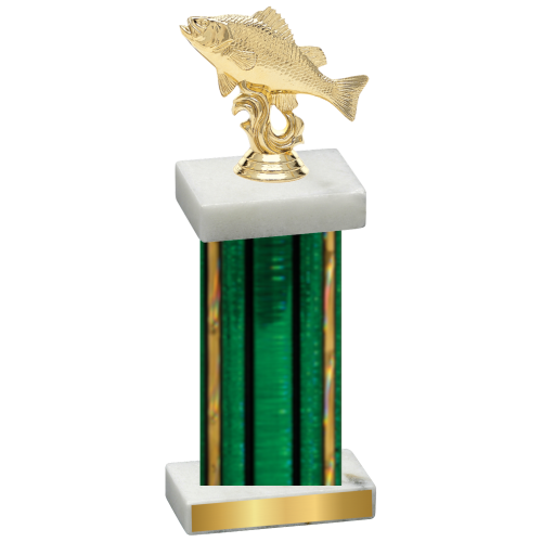 Single Green Glacier Fishing Trophy