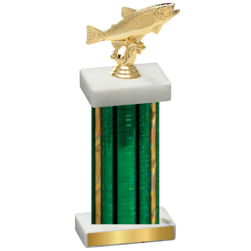 Single Green Glacier Fishing Trophy